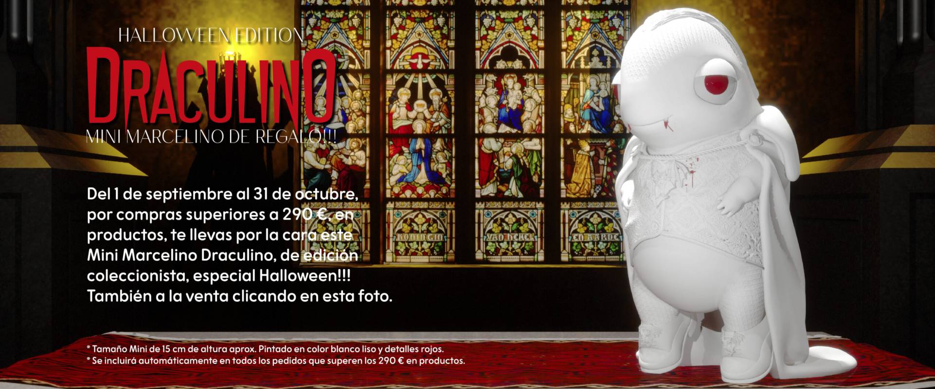 Ornamante Mini Marcelino Draculino Halloween limited edition